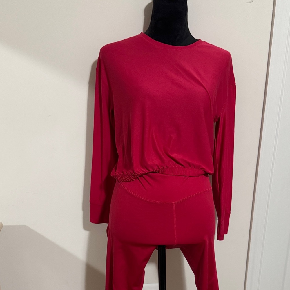 Old Navy Kids Matching Set Red Long Sleeve Top and Pants